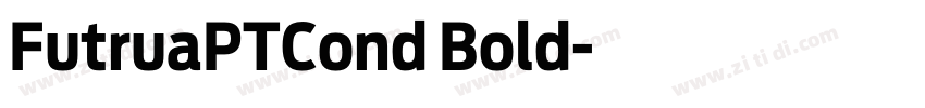 FutruaPTCond Bold字体转换